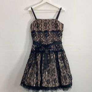Jessica McClintock Vintage Whimsigoth Mini Dress Whitchy Size 10